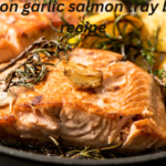 Lemon garlic salmon tray bake – easy recipe